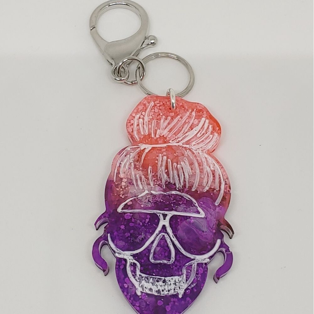 Keychains Women's Skulls Tie dye